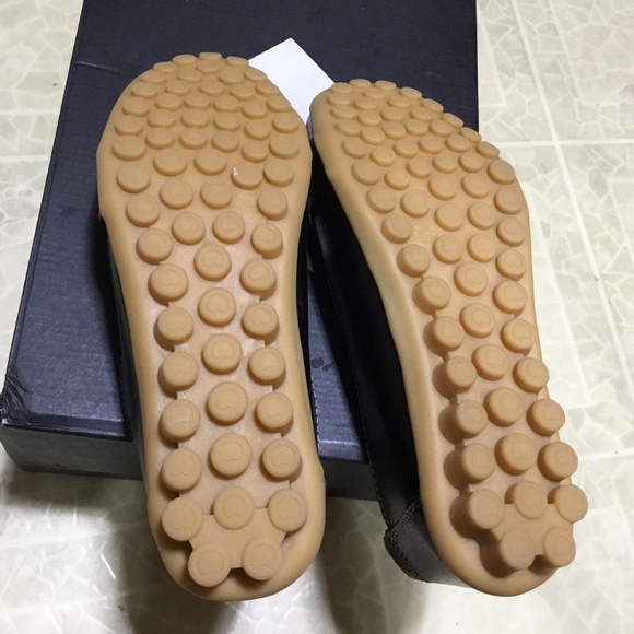 Black Leather Woman Flat With Bow Shoe - Picture 3 of 7